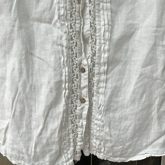 Romeo & Giulia linen white blouse, size M, excellent condition. - Picture 3 of 6
